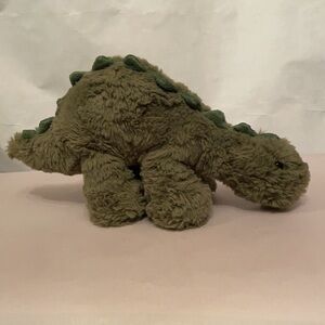 Manhattan Toy Company Jurassic Stegosaurus Olive Green Dinosaur Plush Stuffed